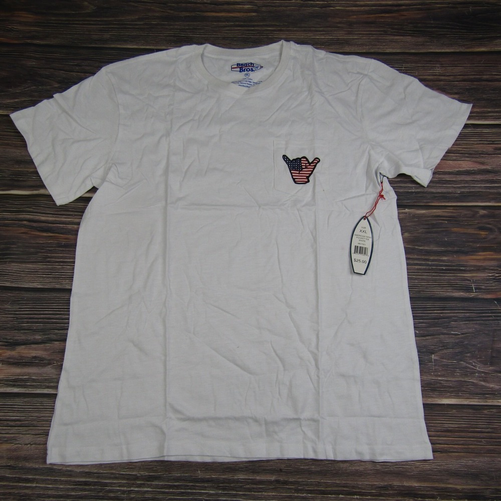 Beach Bros NEW NWT Mens 2XL Shaka Graphic Tee T Shirt USA America